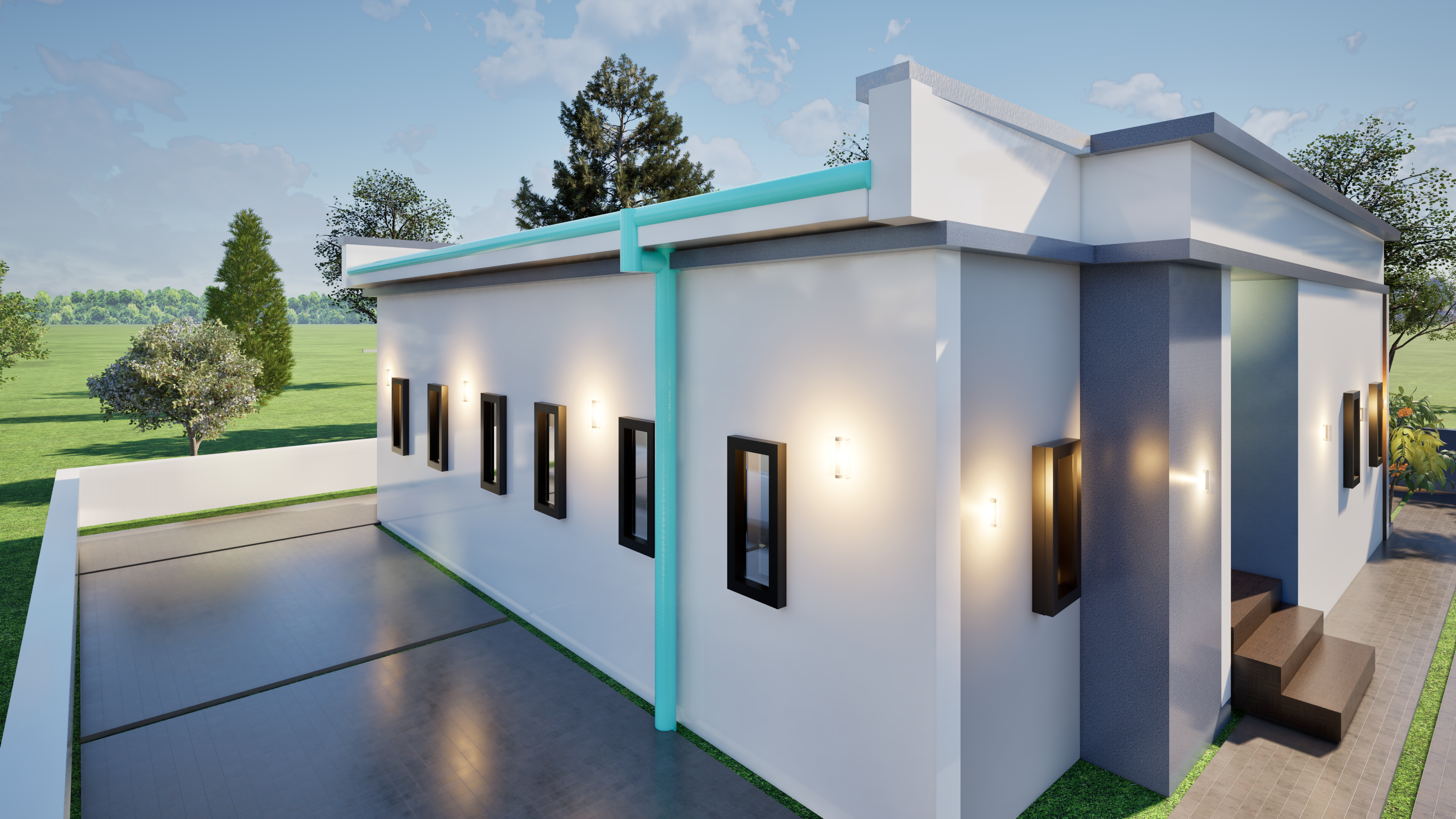 4‑Bedroom Duplex - Front View